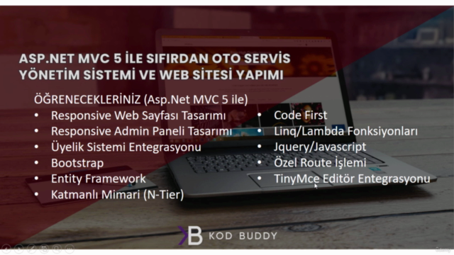 ASP.NET MVC 5 İle Oto Servis Yönetim Sistemi ve Web Sitesi – Screenshot 4