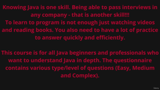 JAVA Certification Practice Test - Master Quiz – Screenshot 3