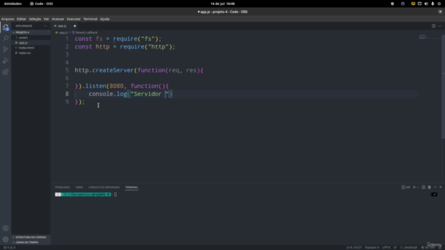 Projetos práticos com Node JS - Do zero – Screenshot 1