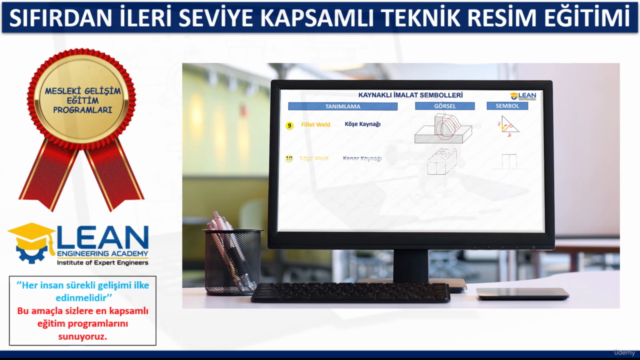 Sıfırdan İleri Seviye Teknik Resim Eğitimi – Screenshot 4