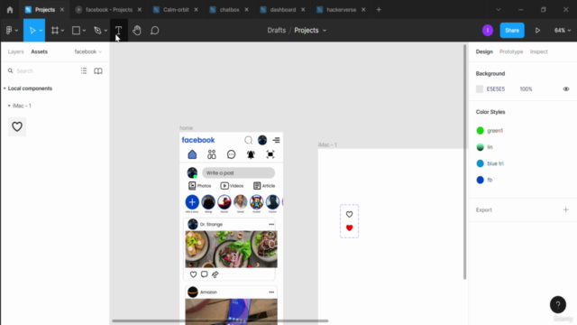 Facebook App Redesign Using Figma – Screenshot 3