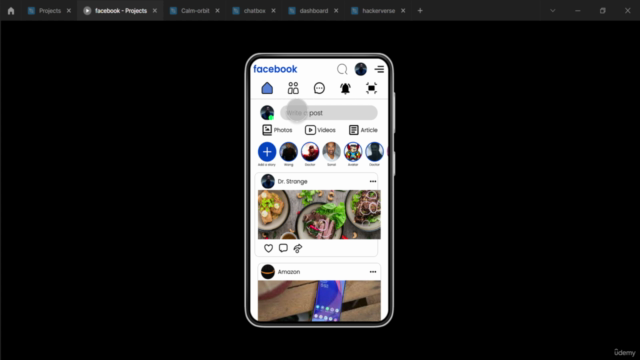 Facebook App Redesign Using Figma – Screenshot 4