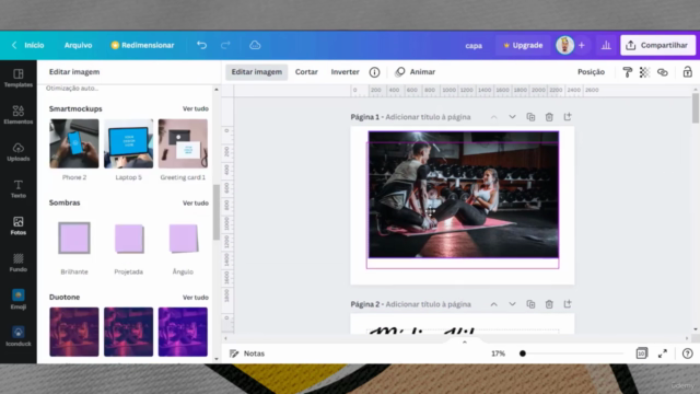 CRIE MÍDIA KIT profissional no CANVA – Screenshot 1