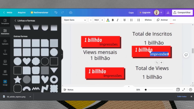 CRIE MÍDIA KIT profissional no CANVA – Screenshot 4