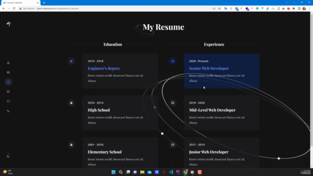Responsive Portfolio Website HTML5, CSS3, JavaScript (2024) – Screenshot 1