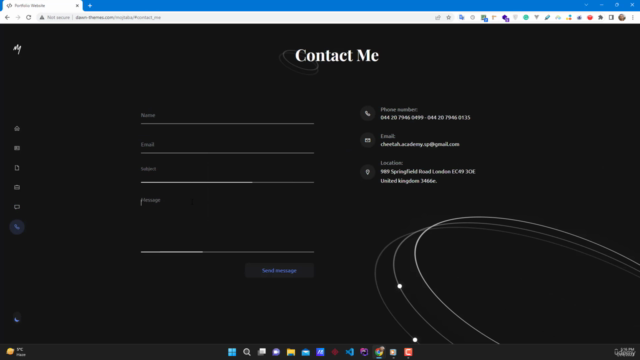 Responsive Portfolio Website HTML5, CSS3, JavaScript (2024) – Screenshot 2
