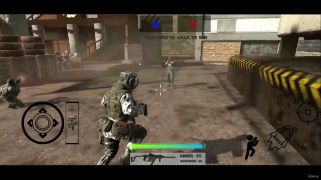 Learn to Create Mobile Third Person Shooter with Unity & C# - Screenshot_01