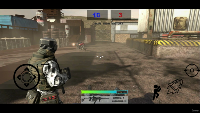 Learn to Create Mobile Third Person Shooter with Unity & C# - Screenshot_02
