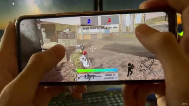 Learn to Create Mobile Third Person Shooter with Unity & C# - Screenshot_03