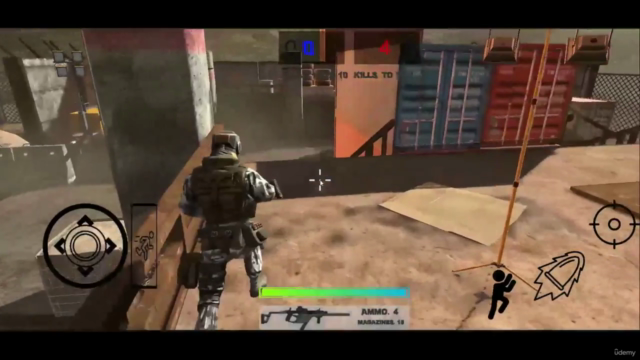 Learn to Create Mobile Third Person Shooter with Unity & C# - Screenshot_04