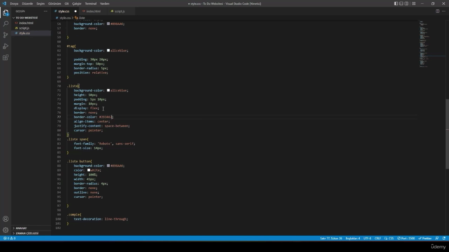 Sıfırdan Hızlı Web Geliştirme 2023 (HTML, CSS, Javascript) – Screenshot 4