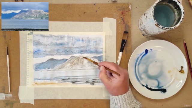 Learn how I draw and paint this skyscape in watercolours. - Screenshot_03