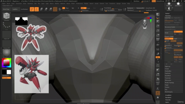 ZBrush for stylized character creation from a simple sphere – Screenshot 3