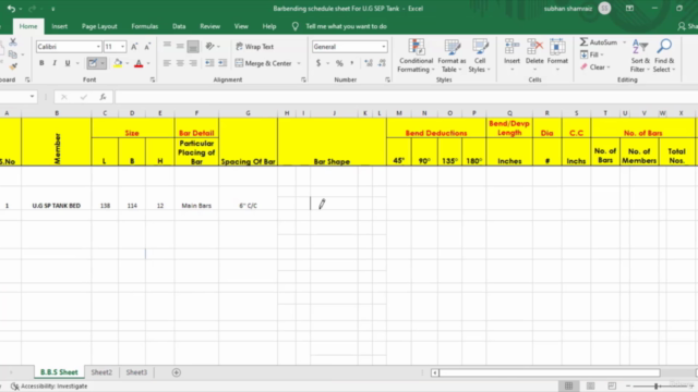 G+2 Building Estimation & Quantity Surveying Course. – Screenshot 3