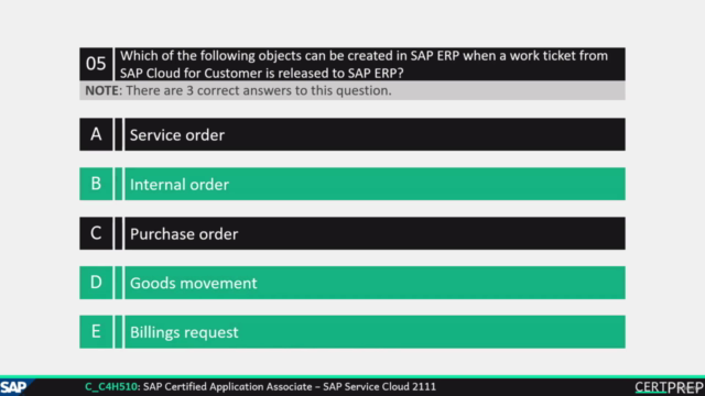 C_C4H510_21 - SAP Service Cloud 2111 | Exam Questions – Screenshot 3