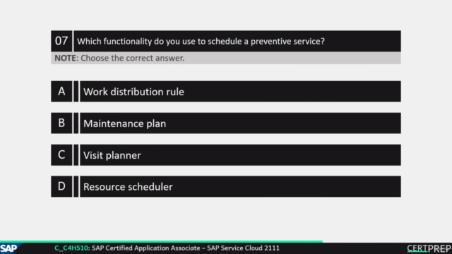 C_C4H510_21 - SAP Service Cloud 2111 | Exam Questions – Screenshot 4