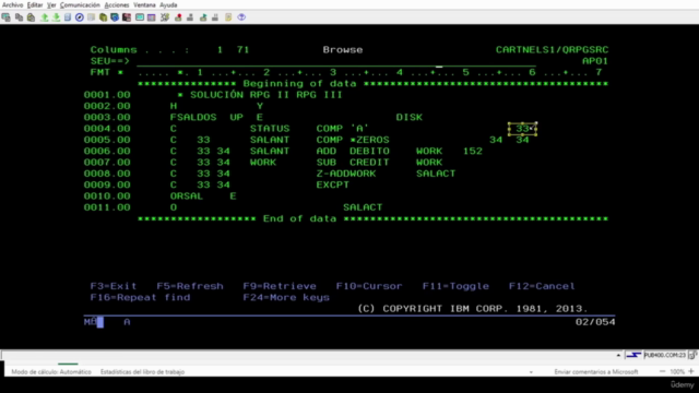 ILE RPG IV y Free de básico a avanzado – Screenshot 1