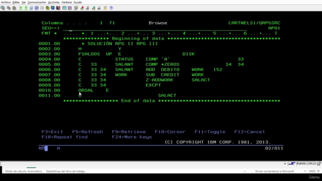 ILE RPG IV y Free de básico a avanzado – Screenshot 2