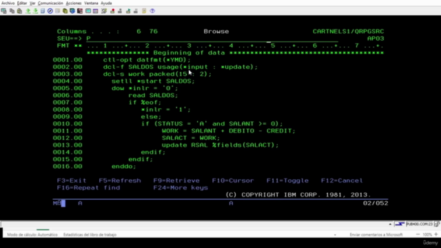 ILE RPG IV y Free de básico a avanzado – Screenshot 4