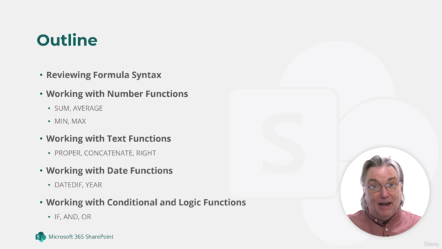 SharePoint 365 Spotlight -Calculations in List -Excel Functs – Screenshot 2