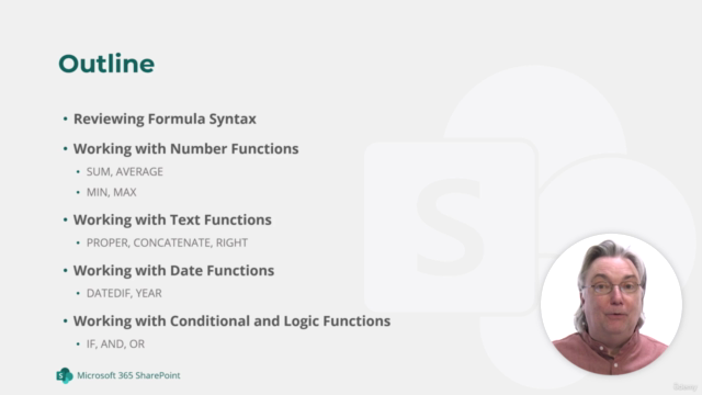 SharePoint 365 Spotlight -Calculations in List -Excel Functs – Screenshot 3