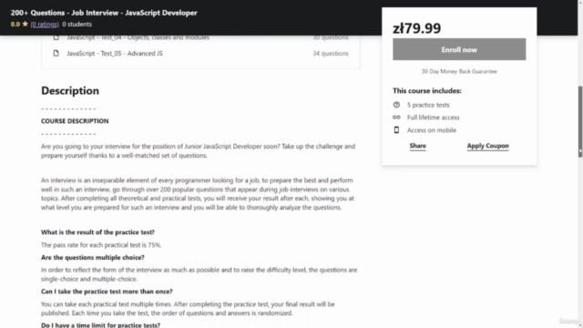 200+ Questions - Job Interview - JavaScript Developer – Screenshot 1