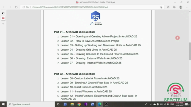 ArchiCAD 25 Essentials [ Digital Course ] – Screenshot 2