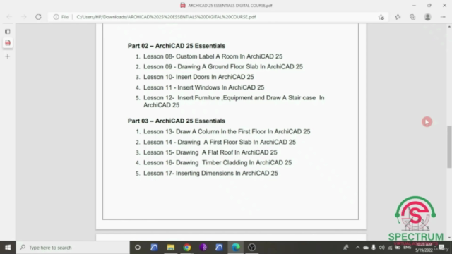 ArchiCAD 25 Essentials [ Digital Course ] – Screenshot 3