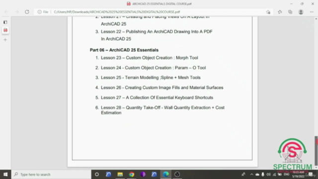 ArchiCAD 25 Essentials [ Digital Course ] – Screenshot 4