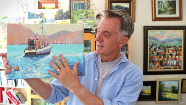 How to Paint a Fishing boat in Acrylics – Screenshot 2