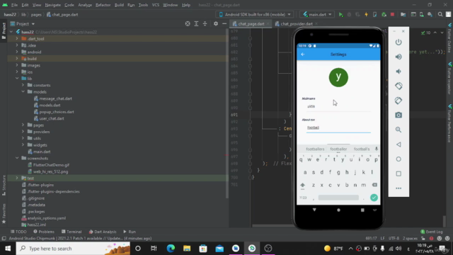 flutter & firebase    بناء تطبيق محادثة باستخدام - Screenshot_03