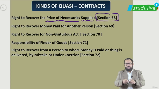 Business Law - Contingent and Quasi Contracts – Screenshot 1