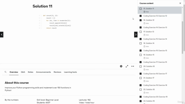 Implement 150 functions in Python! - Hands-on course – Screenshot 2