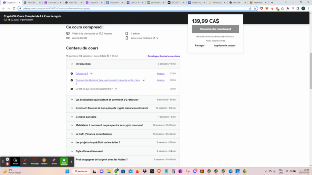 CryptoOli: Cours Complet de A à Z sur la crypto – Screenshot 1