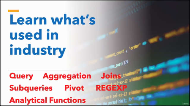SQL for Data Analysis, Hands-on industry skills for analysts – Screenshot 4