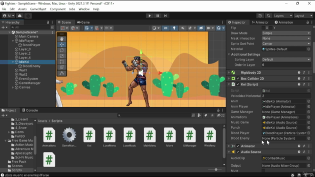 Aprende Unity 2D creando dos juegos – Screenshot 3