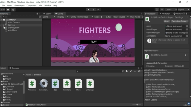 Aprende Unity 2D creando dos juegos – Screenshot 4