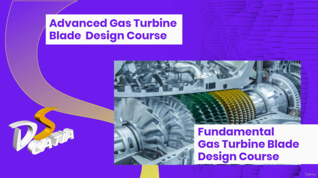 Advanced Gas Turbine Engine Blade Design using CATIA – Screenshot 1