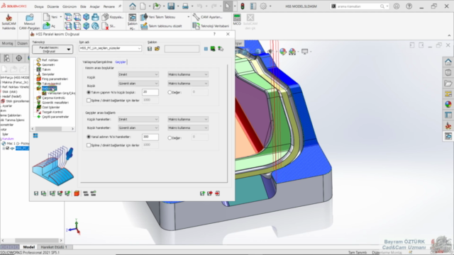 SolidCam Profesyonel Eğitim Seti 4- 5 Eksen Simultane Kesim - Screenshot_02