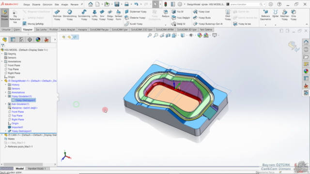 SolidCam Profesyonel Eğitim Seti 4- 5 Eksen Simultane Kesim – Screenshot 3