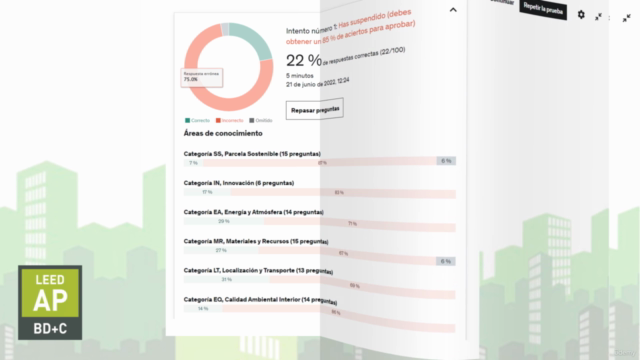 Simulador de examen oficial LEED AP BD+C (v4, v4.1) – Screenshot 4