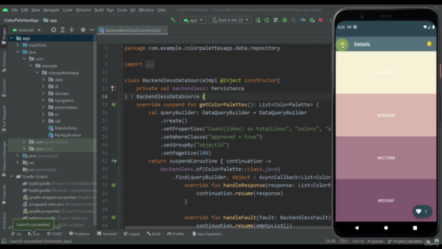 Android & Web App Development using the Backendless Platform – Screenshot 1