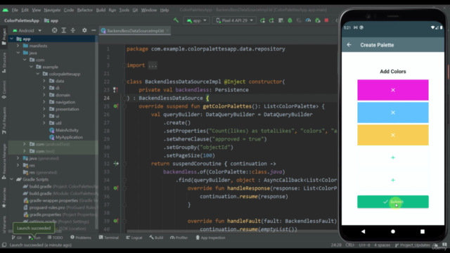 Android & Web App Development using the Backendless Platform – Screenshot 2