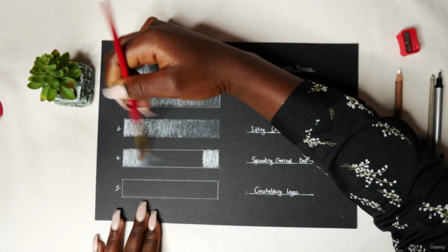 Learn How To Draw Striking Charcoal Portraits – Screenshot 2