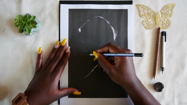 Learn How To Draw Striking Charcoal Portraits – Screenshot 4
