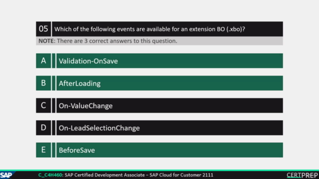 C_C4H460_21 - SAP Cloud for Customer 2111 | Exam Questions – Screenshot 3