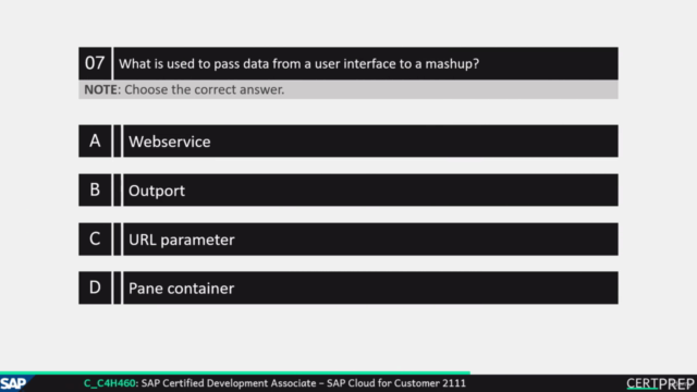 C_C4H460_21 - SAP Cloud for Customer 2111 | Exam Questions – Screenshot 4