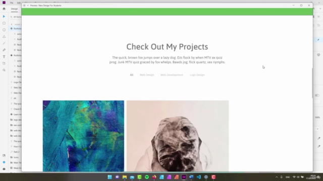 Design You First Website In Adobe XD – Screenshot 1