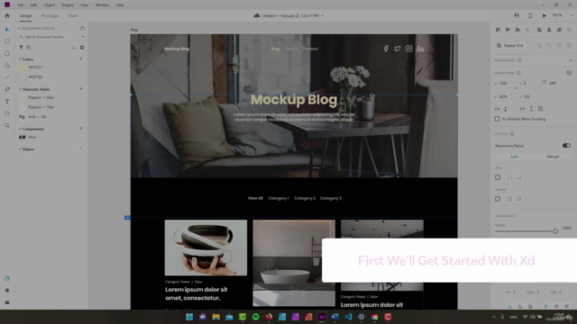 Design You First Website In Adobe XD – Screenshot 2
