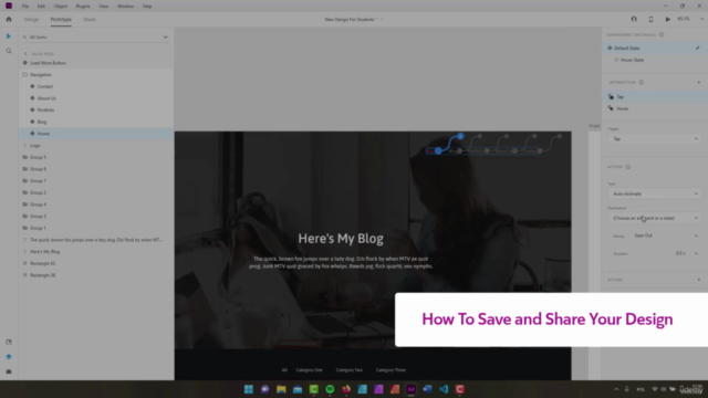Design You First Website In Adobe XD – Screenshot 4